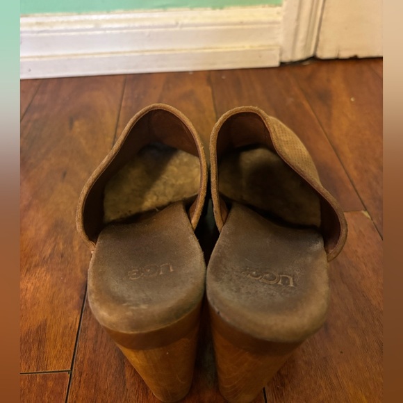 UGG Women's Perforated Suede Brown Mules - Picture 6 of 6